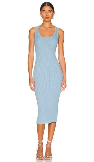 Rib Tank Dress in Sky | Revolve Clothing (Global)