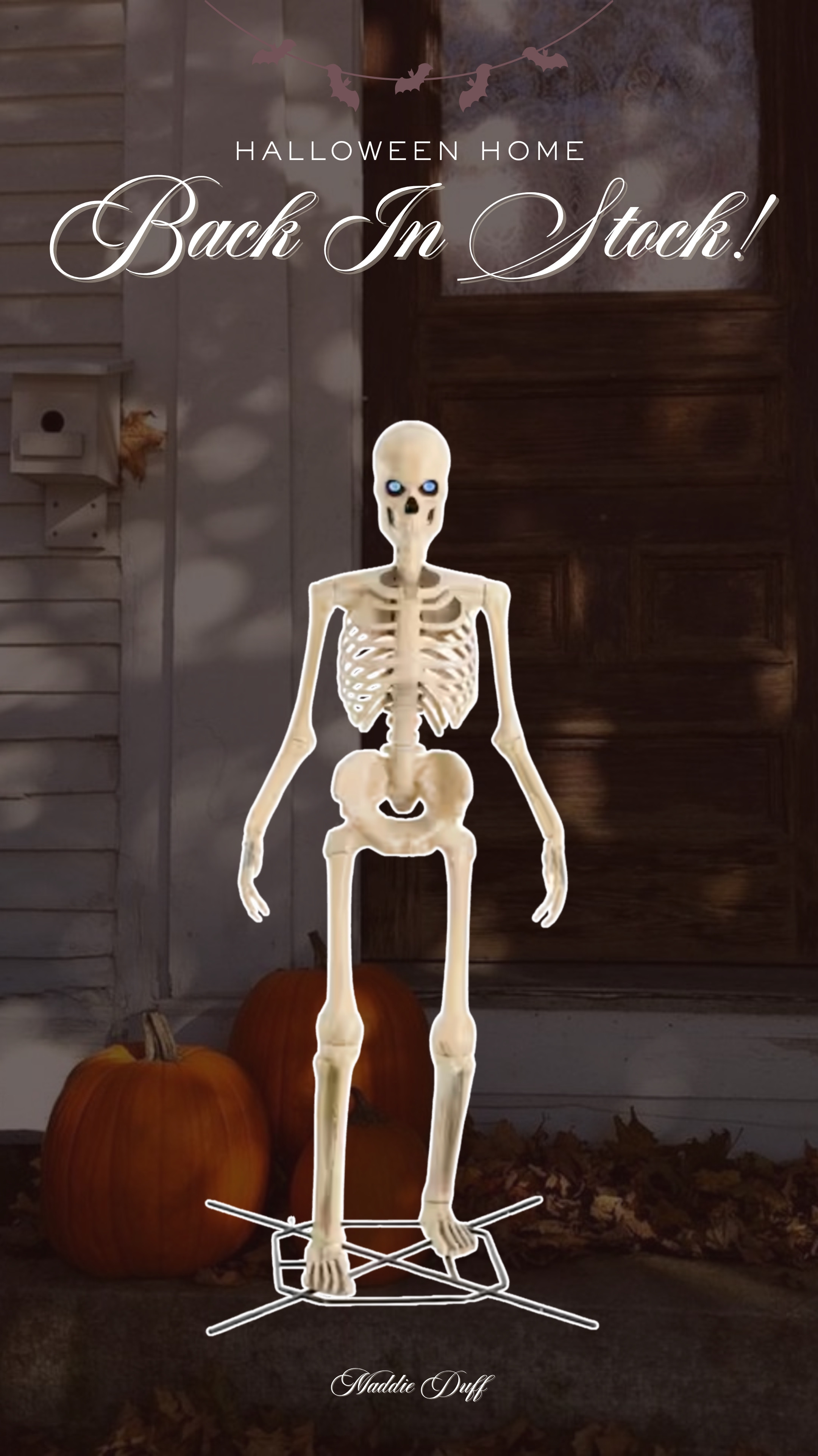 The huge 12ft skeleton is back in stock!

home depot, halloween decor, outdoor skeleton 

 #LTKSeasonal #LTKHome