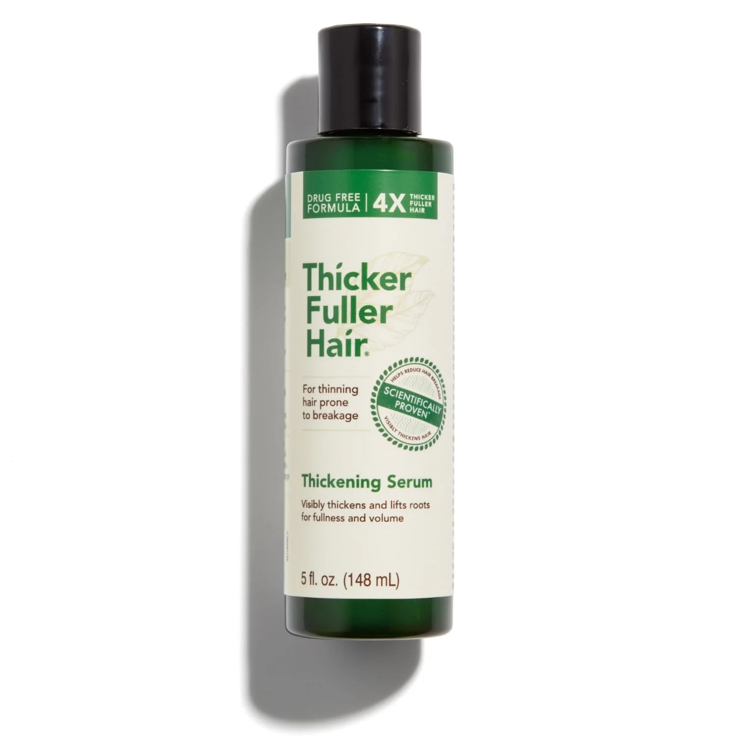 Thicker Fuller Hair Thickening Serum, with Mongongo Oil and Green Coffee, 5 oz | Walmart (US)