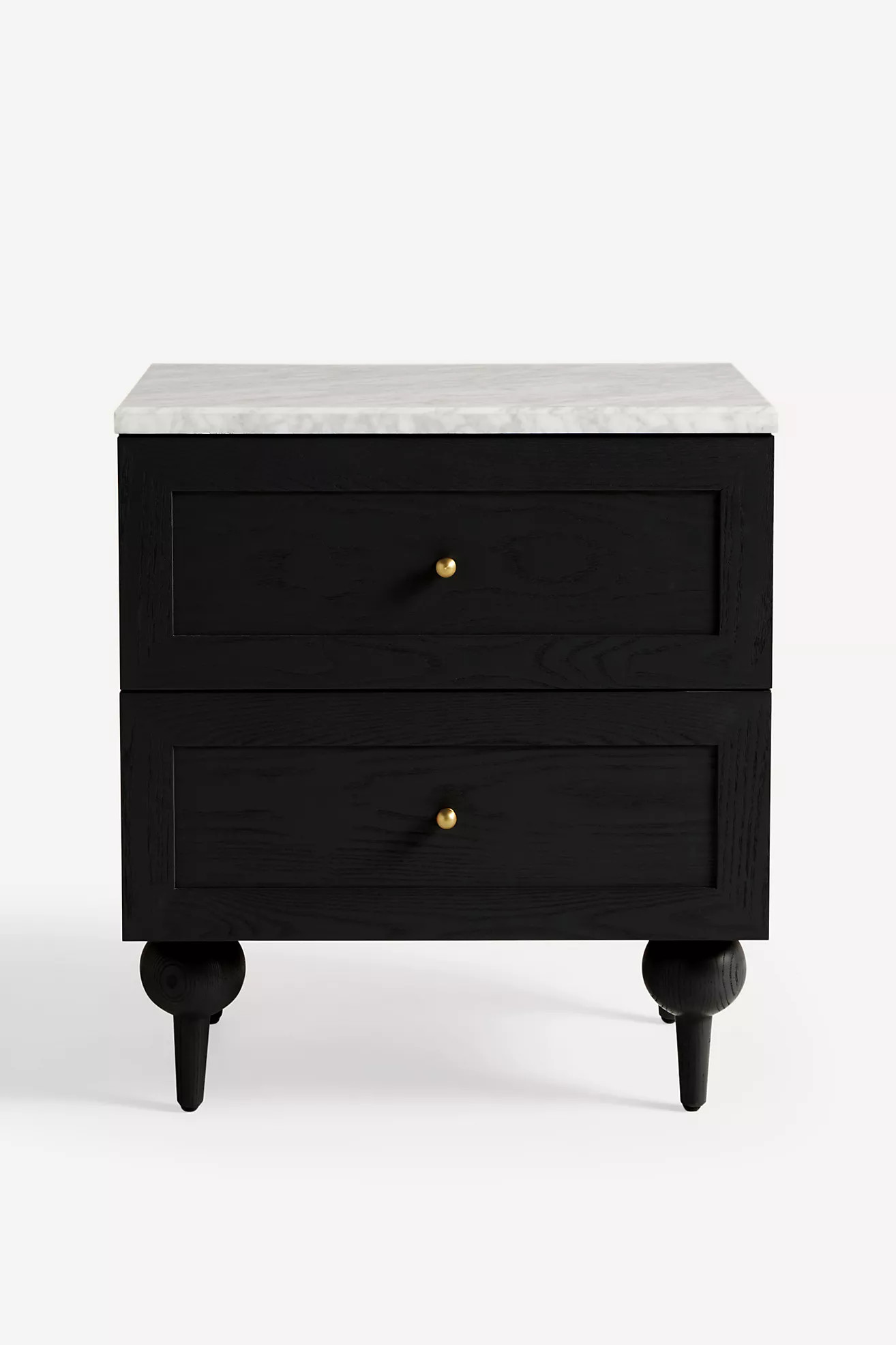 Fern Marble Top Two-Drawer Nightstand | Anthropologie (US)