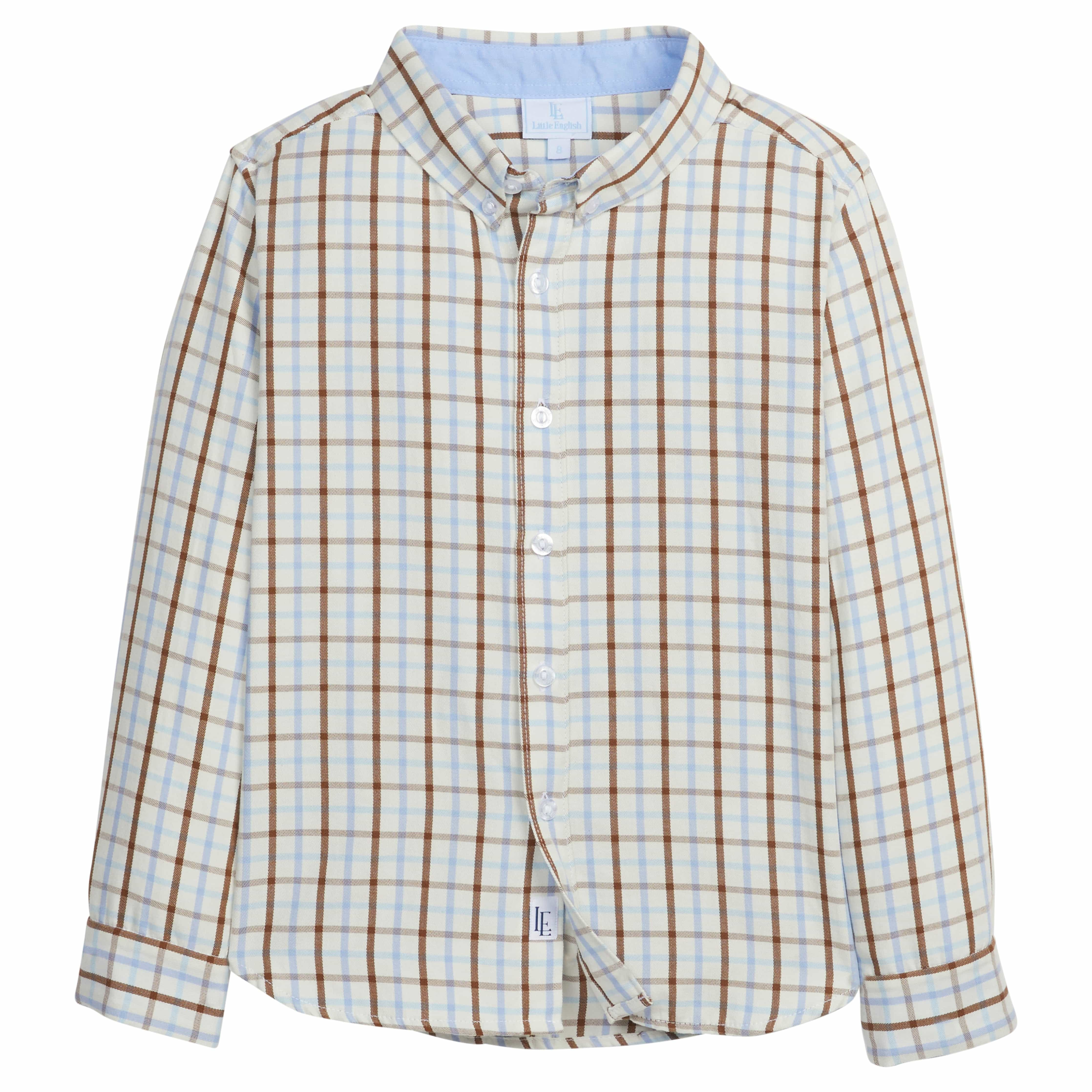 Button Down Shirt - Brownfield Plaid | Little English