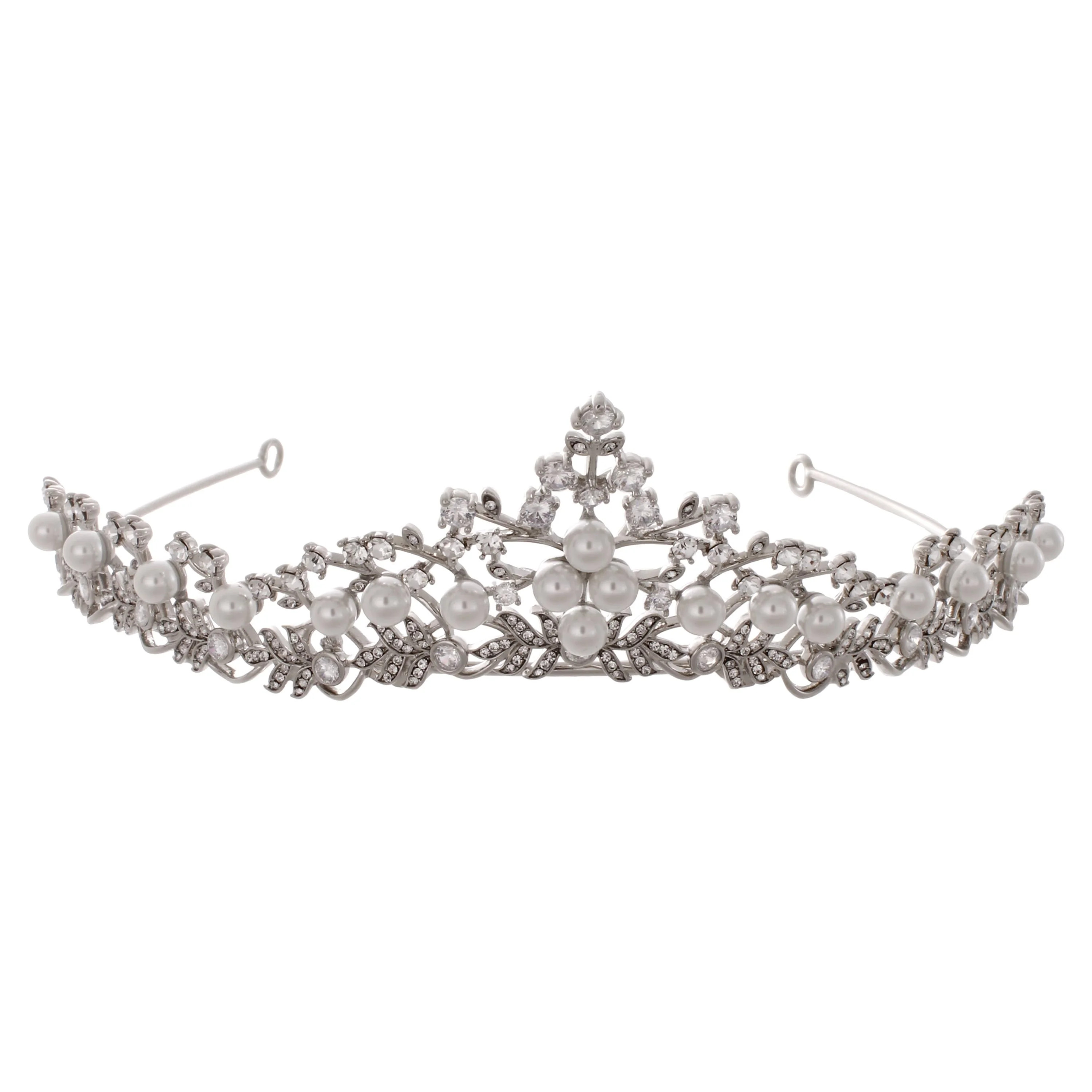 Believe by Brilliance Fine Silver Plated Special Occasion Tiara with Genuine Cubic Zirconia Stone... | Walmart (US)