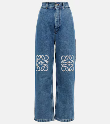 Anagram high-rise wide-leg jeans | Mytheresa (US/CA)