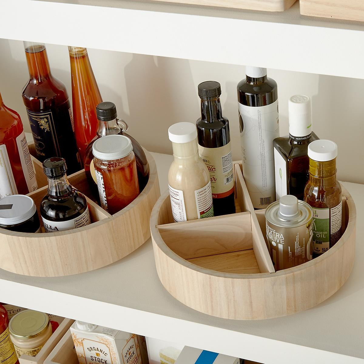 The Home Edit by iDesign Sand Divided Lazy Susan | The Container Store