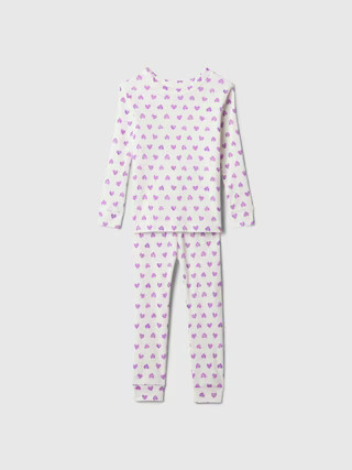 babyGap 100% Organic Cotton Heart PJ Set | Gap Factory