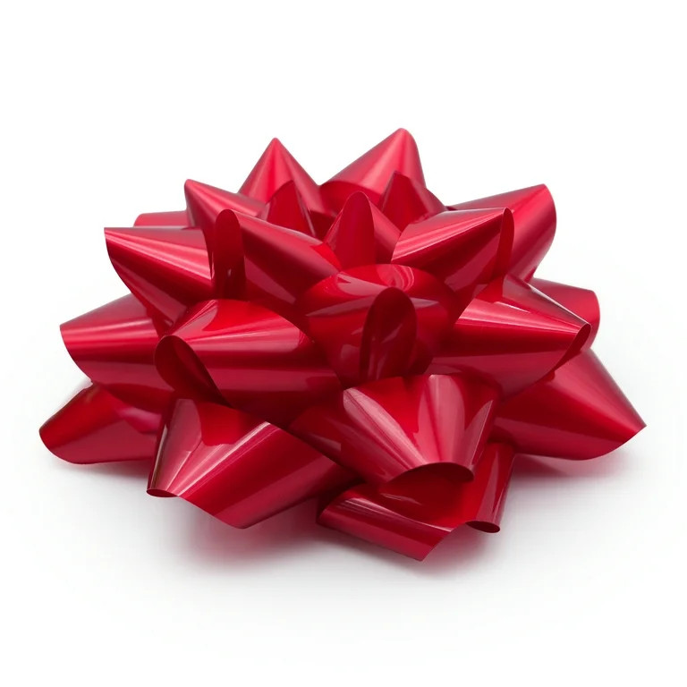 Christmas Red and Gold Giant Self Adhesive Bows, 8 Inch, 2 Count, by Holiday Time | Walmart (US)