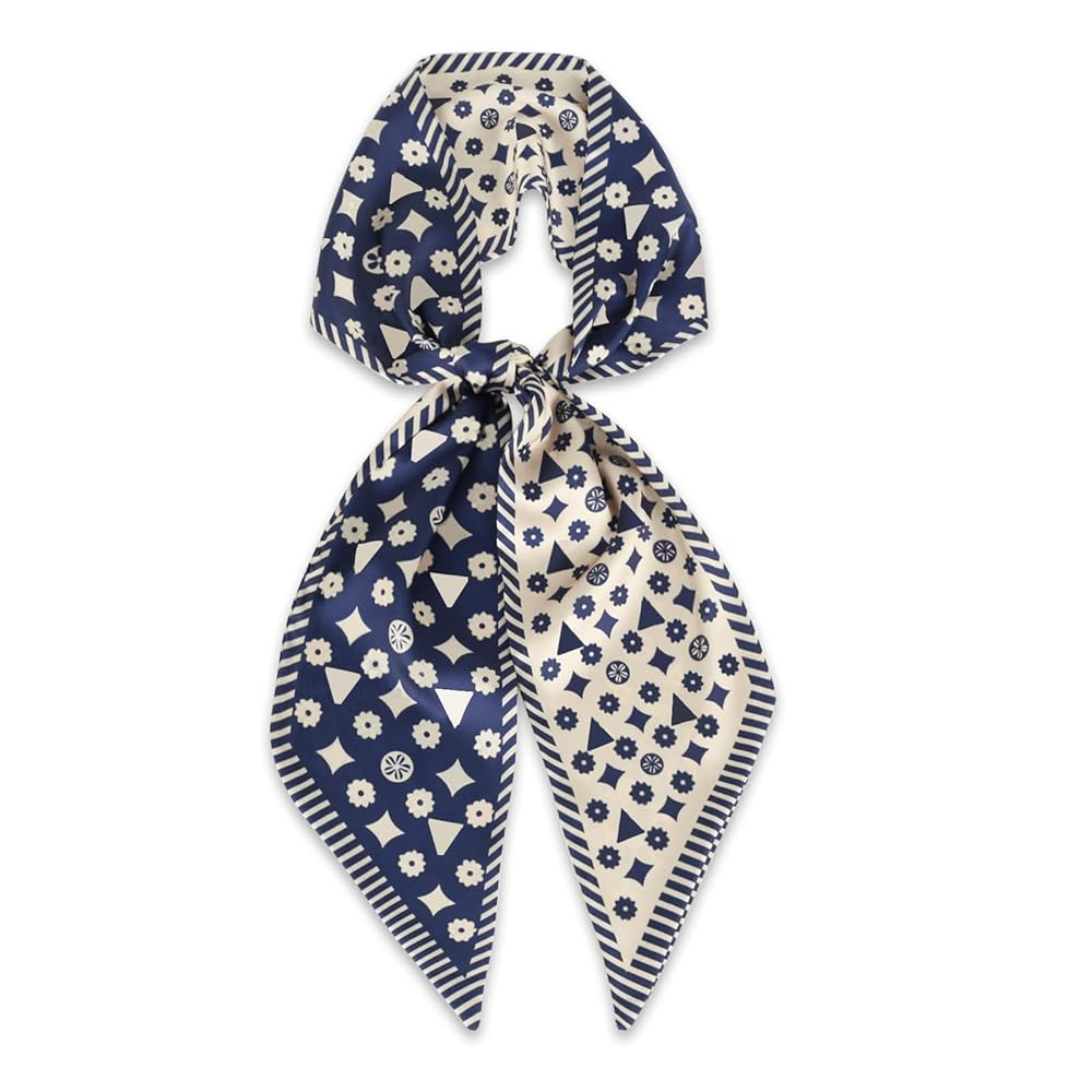 59" Mulberry Silk Like Head Scarf Women's Fashion Square Neck Satin Scarfs for Bag Hair Scarves G... | Amazon (US)