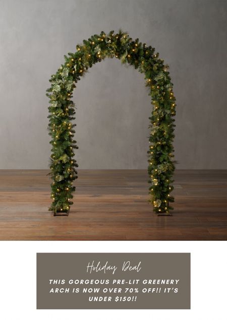 This gorgeous outdoor arch is now 70% off!! Use it for your front entry for the holidays or as a backdrop for a get together gather!  

#LTKHoliday #LTKSeasonal #LTKsalealert