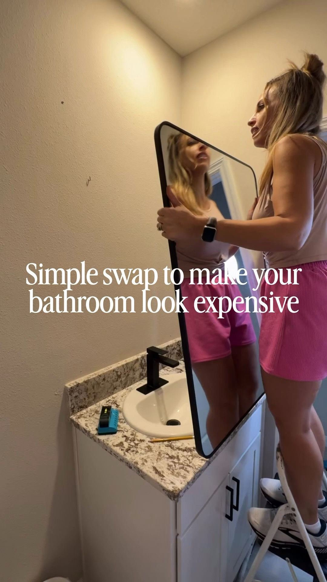 Simple swap to make your bathroom look expensive 

I replaced all builder-grade mirrors with matte black and brass styles—and it instantly elevated the space without a full remodel. Shop the looks on my LTK 🖤

#LTKHome #BathroomUpgrade #HomeInspo #DIYDecor #InteriorDesign