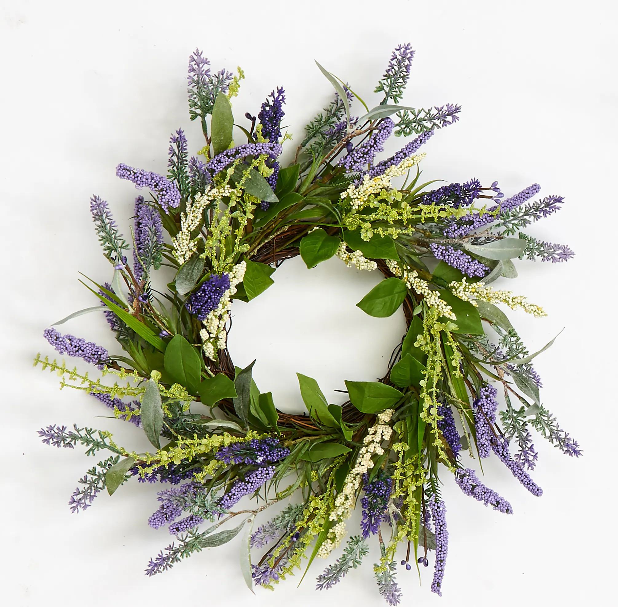Worth Imports 14-in H Spring Hanging decoration Wreath one_size in Green | 1295 | Lowe's