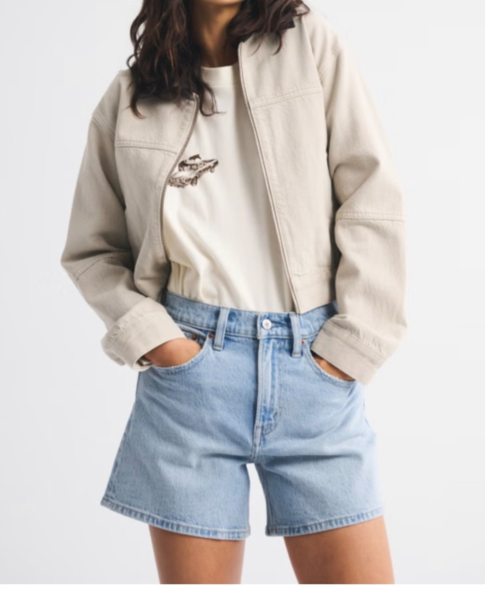 A&F dad denim shorts are my fave as a mom - on sale in the Ltk app 👏🏼 

#LTKSpringSale