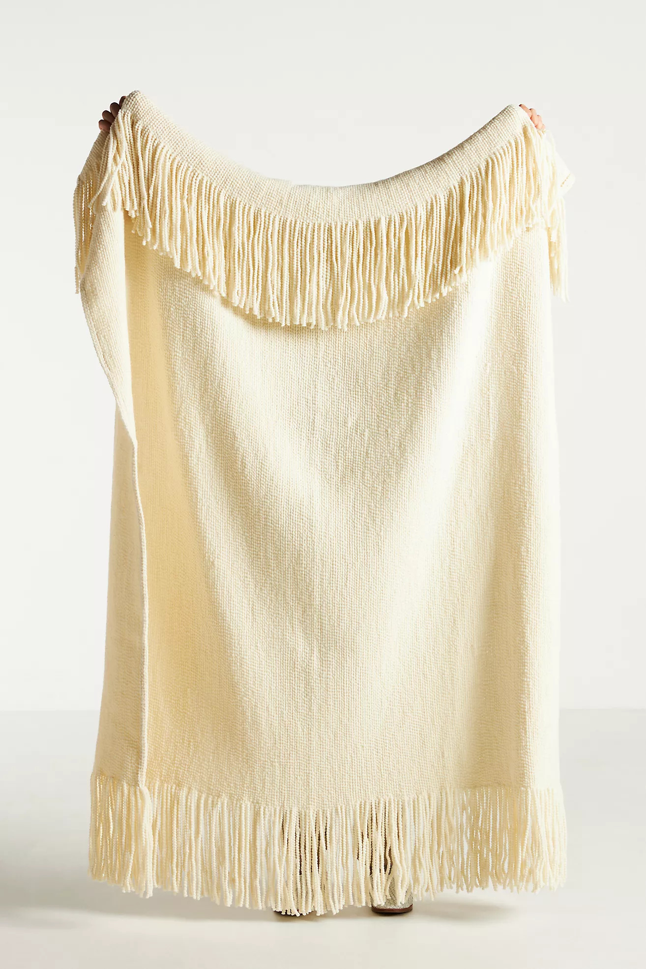 Lazo Wool Throw Blanket | Anthropologie (US)