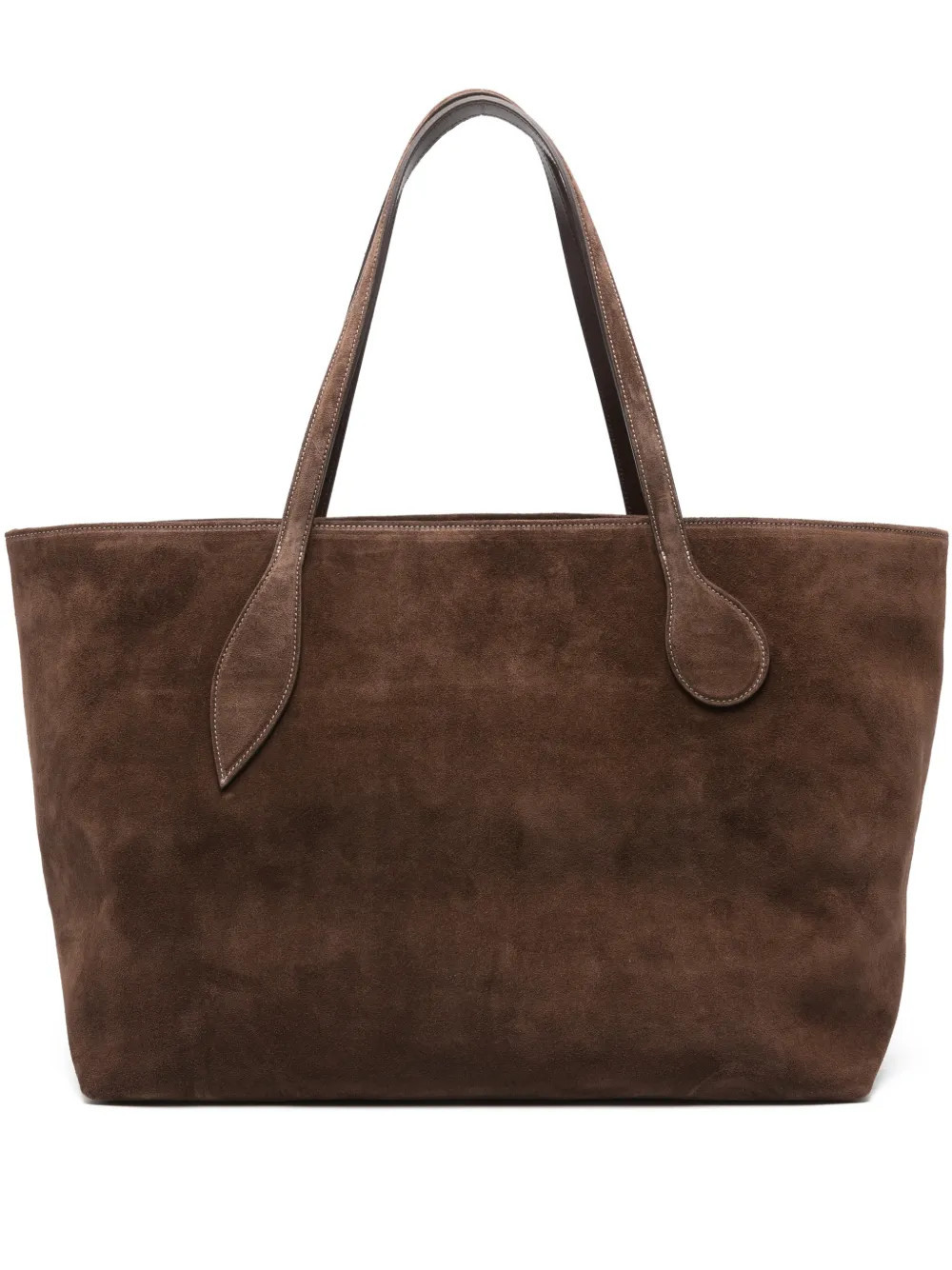 Liffner Mega Sprout suede tote bag - Brown | Farfetch Global