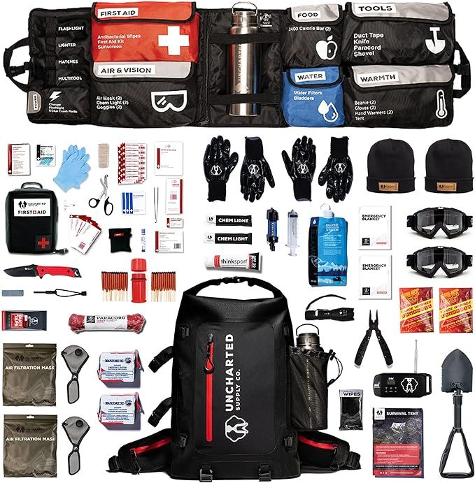 Uncharted Supply Co The Seventy2 Pro 2-Person Survival System - 72 Hour Emergency Preparedness Ki... | Amazon (US)