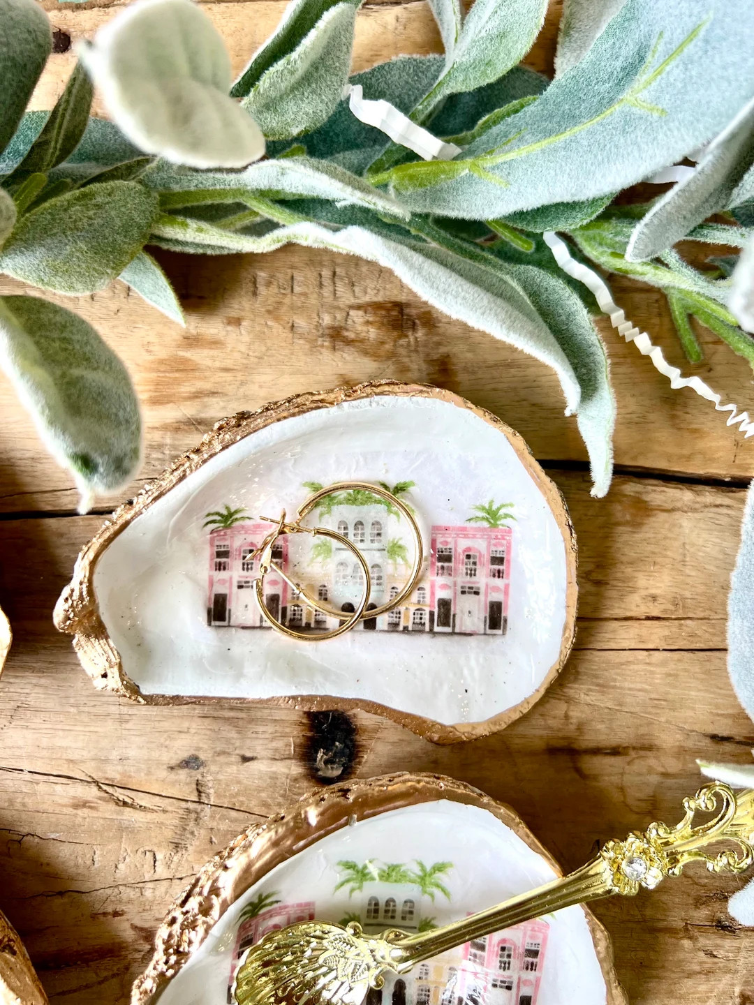 Charleston Bridal Shower Favor Idea Oyster Shell Trinket Dish. Southern Bridal Shower Favor Idea ... | Etsy (US)