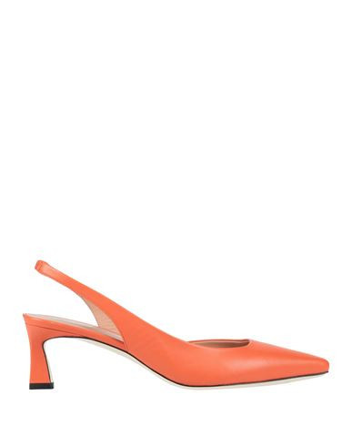 Pollini Woman Pumps Orange Size 7.5 Leather | YOOX (US)
