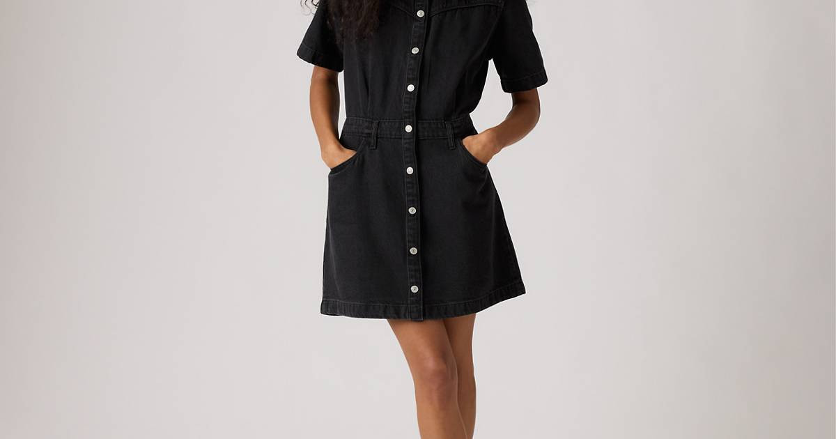 Short-Sleeve Logan Western Midi Dress | Levi's US