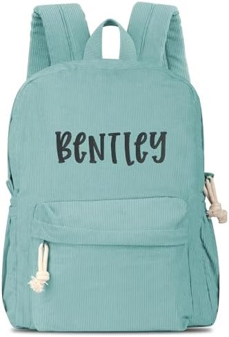 Morxy Personalized Corduroy Toddler Backpack – Back to School Baby Bag for Boys & Girls | Amazon (US)