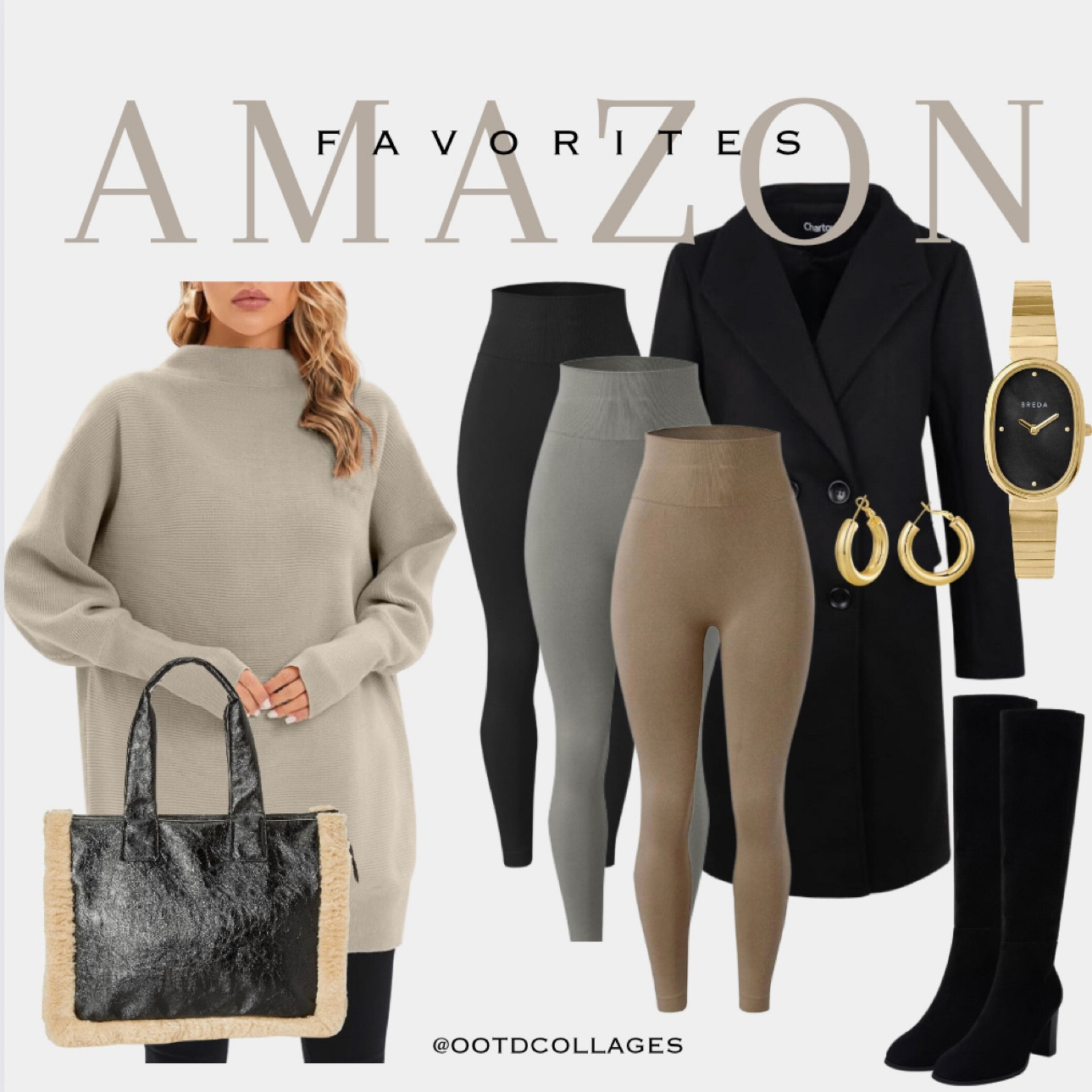 Amazon fall fashion finds, tall boots, wool coat, sweater, shearling trim bag happy shopping 💃 xx

#LTKSeasonal #LTKfindsunder100 #LTKHolidaySale