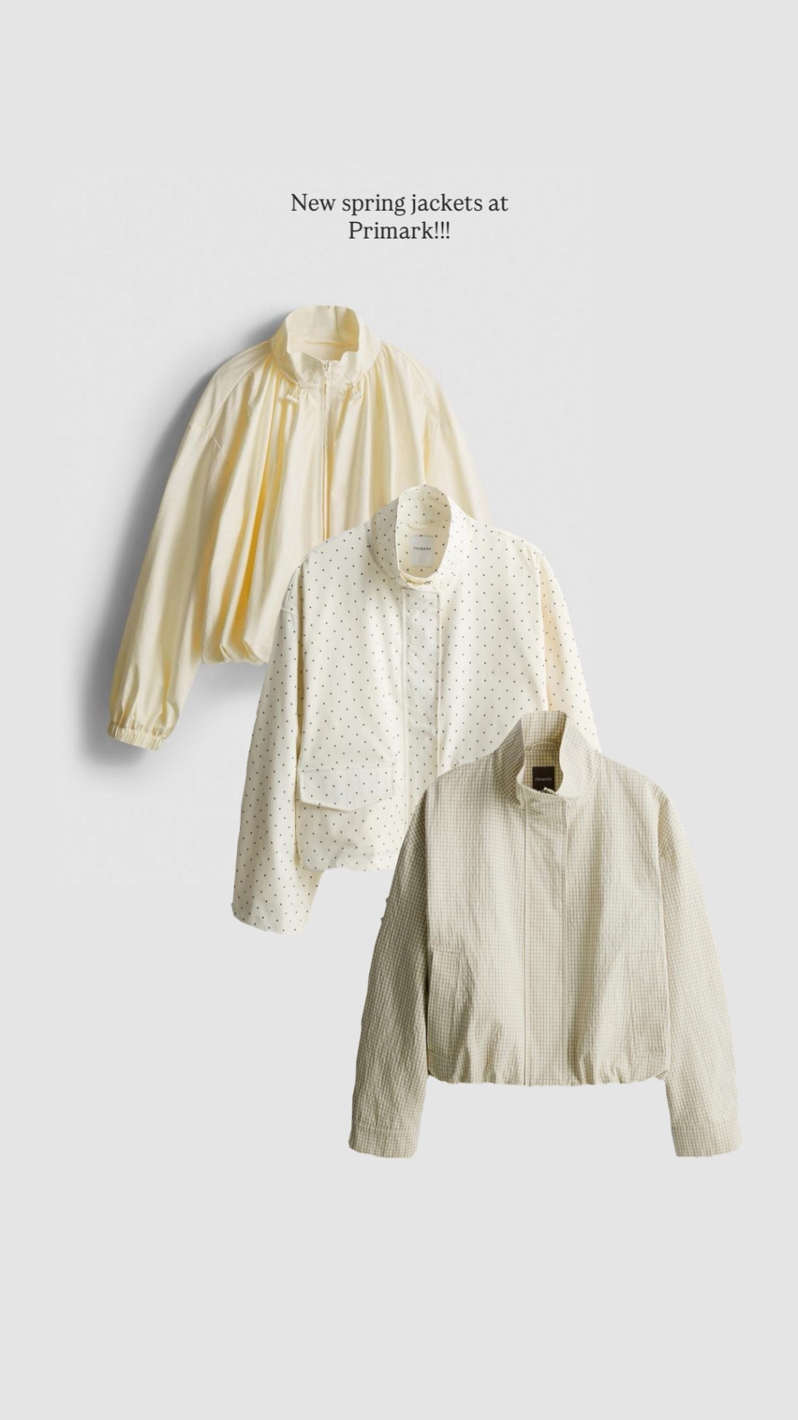 Primark new-in spring jackets! 

#LTKstyletip #LTKeurope #LTKspring