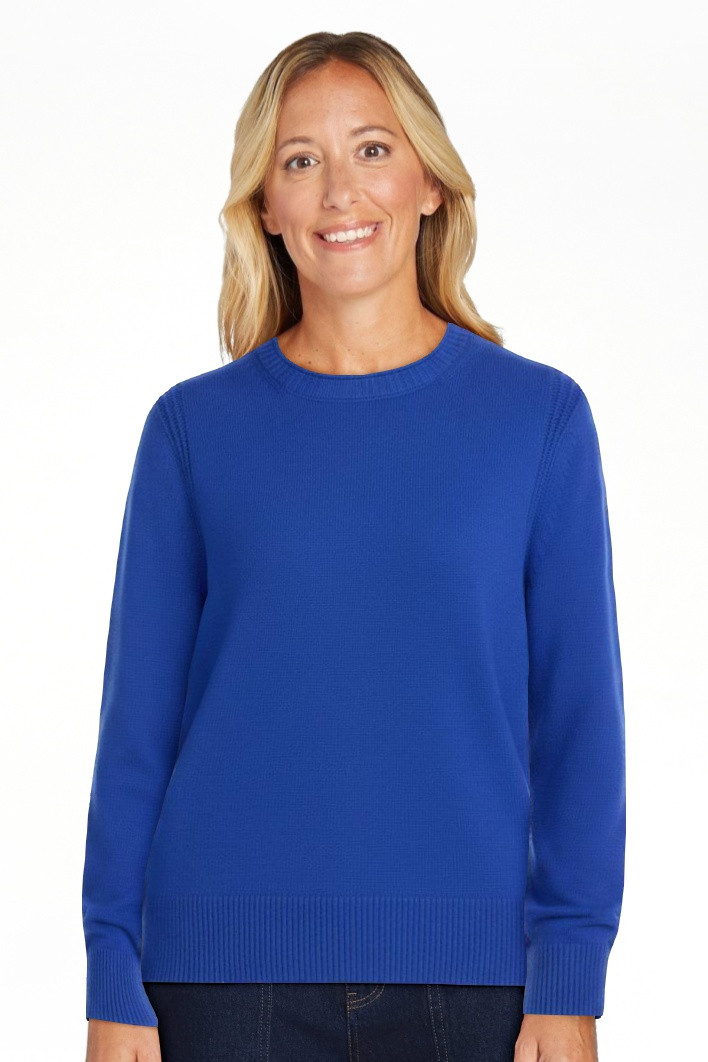 Scenario Women's and Women's Plus Cozy Crewneck Sweater with Long Sleeves, Sizes XS-4X | Walmart (US)