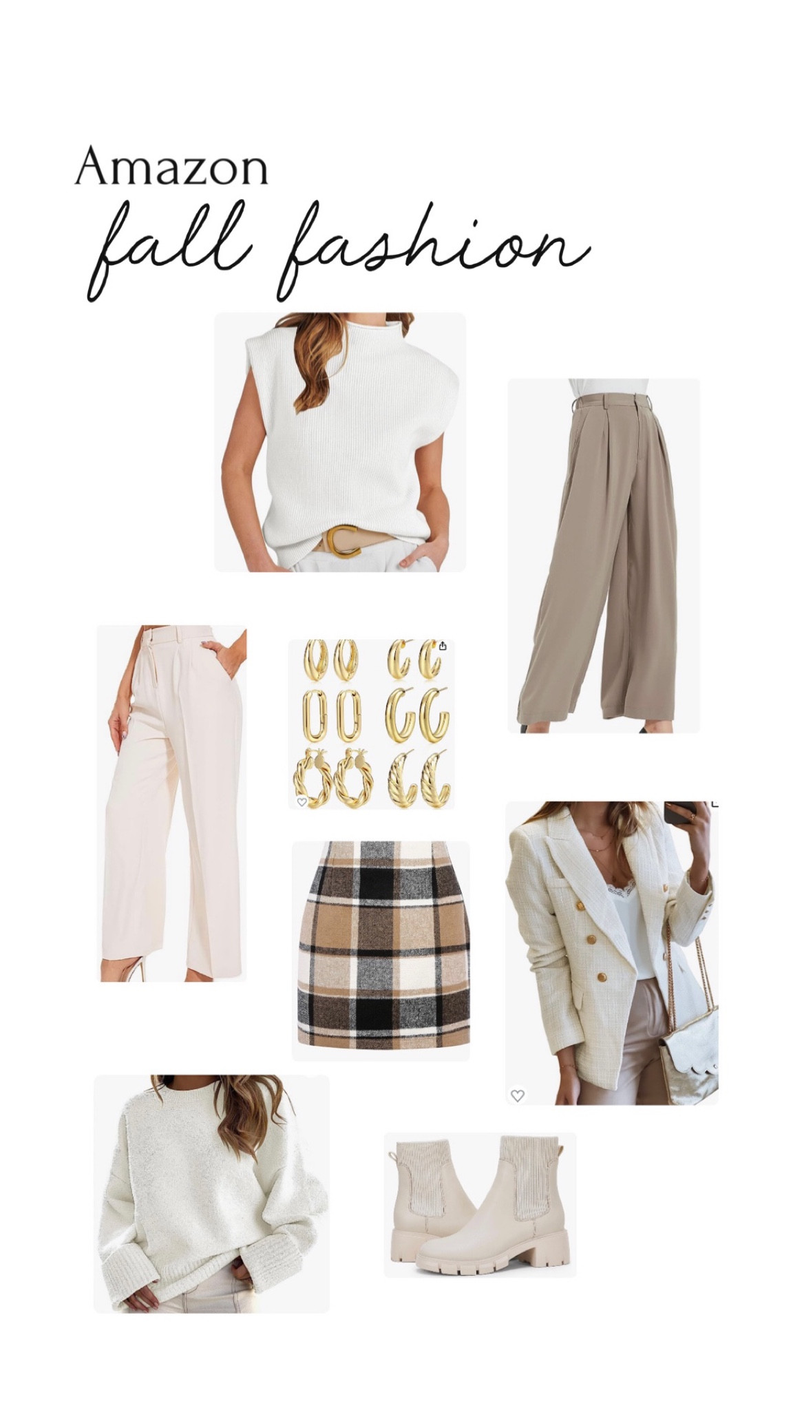 Amazon Fall Fashion 


#fallfashion #amazonfashion #trousers #cardigan #earrings #blazers #miniskirt #plaidskirt #knitsweater 

#LTKHoliday #LTKHolidaySale #LTKGiftGuide