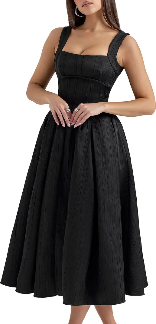 Isabeau Voluminous Fit & Flare Midi Dress | Nordstrom