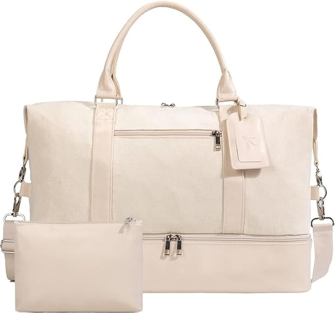 Weekender Bags For Women With Shoe Compartment Large Capacity Travel Overnight Bags Perfect For T... | Amazon (US)