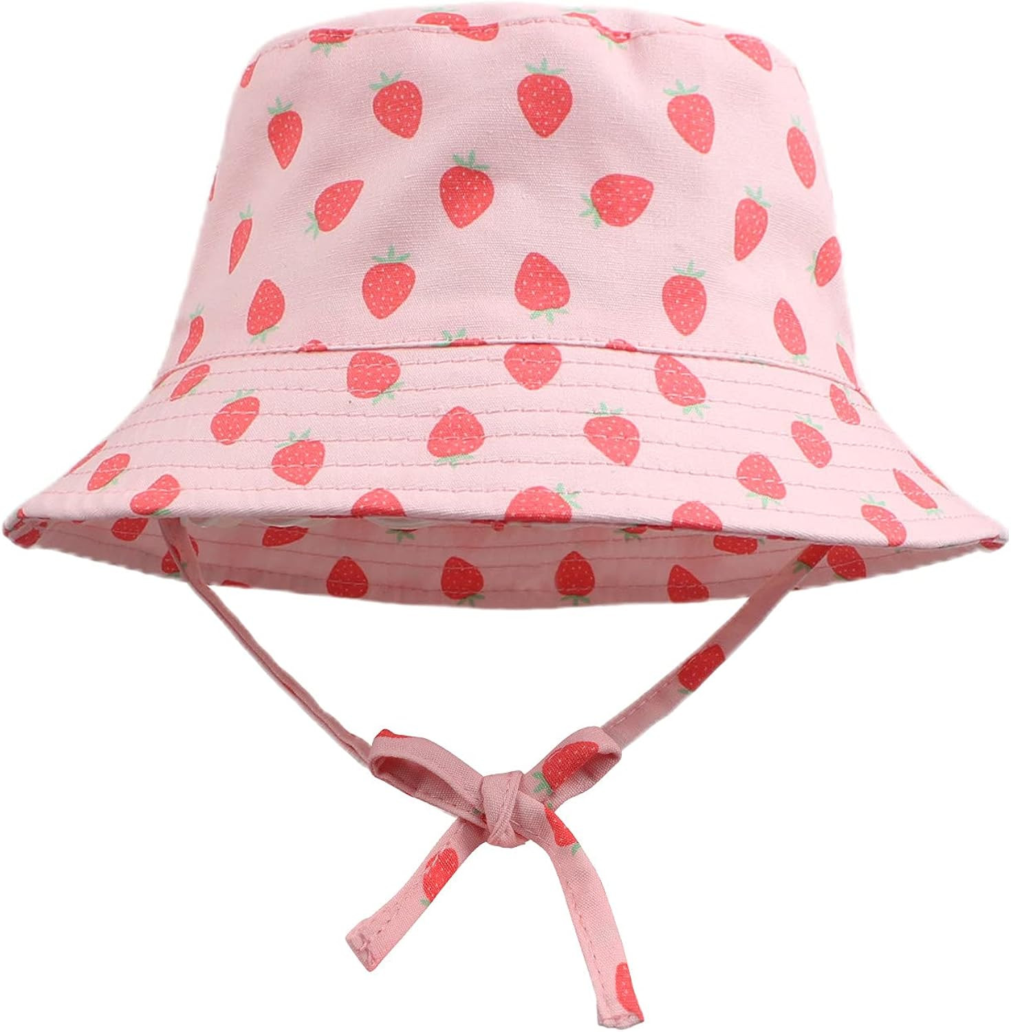 Baby Girl Bucket Hats Cotton Bow Baby Summer Hat Infant Toddler Girls Sun Cap Kids Beach Hats 0-2... | Amazon (US)