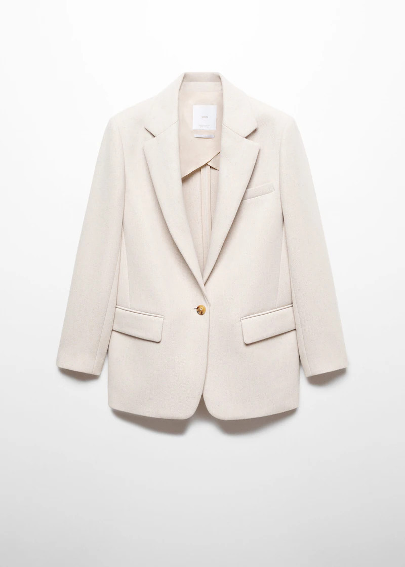 Structured wool blazer | MANGO (US)