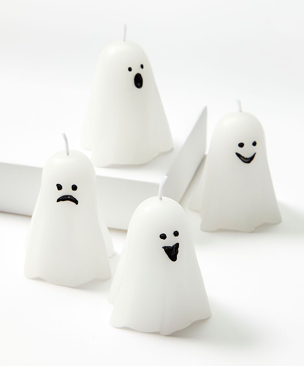 Transpac Collectibles and Figurines - White Ghost Candle - Set of Four | Zulily