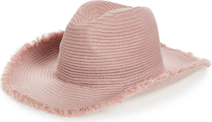 Melrose and Market Fringe Woven Cowboy Hat | Nordstromrack | Nordstrom Rack