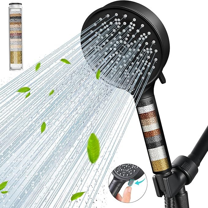 Cobbe Filtered Shower Head with Handheld, High Pressure 6 Spray Mode Showerhead with Filters, Wat... | Amazon (US)