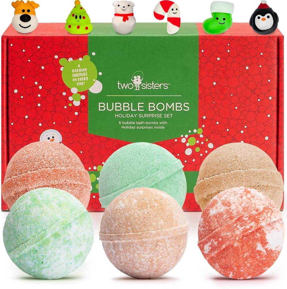 Christmas Bath Bombs for Kids with Surprise Toys Inside (6 Pack) - Christmas Gifts and Stocking S... | Amazon (US)