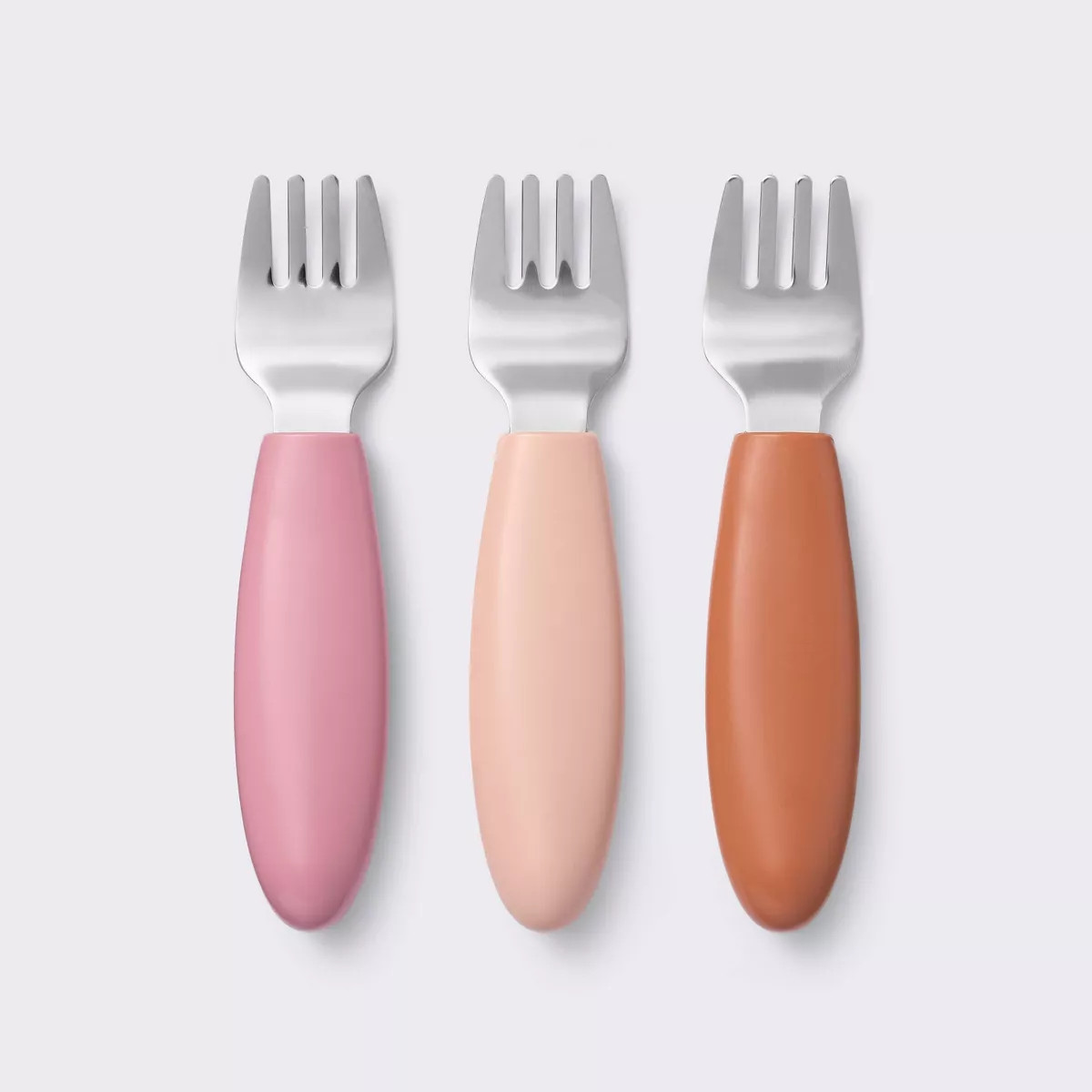 Stainless Steel Forks - 3pk - Pink/Rust - Cloud Island™ | Target