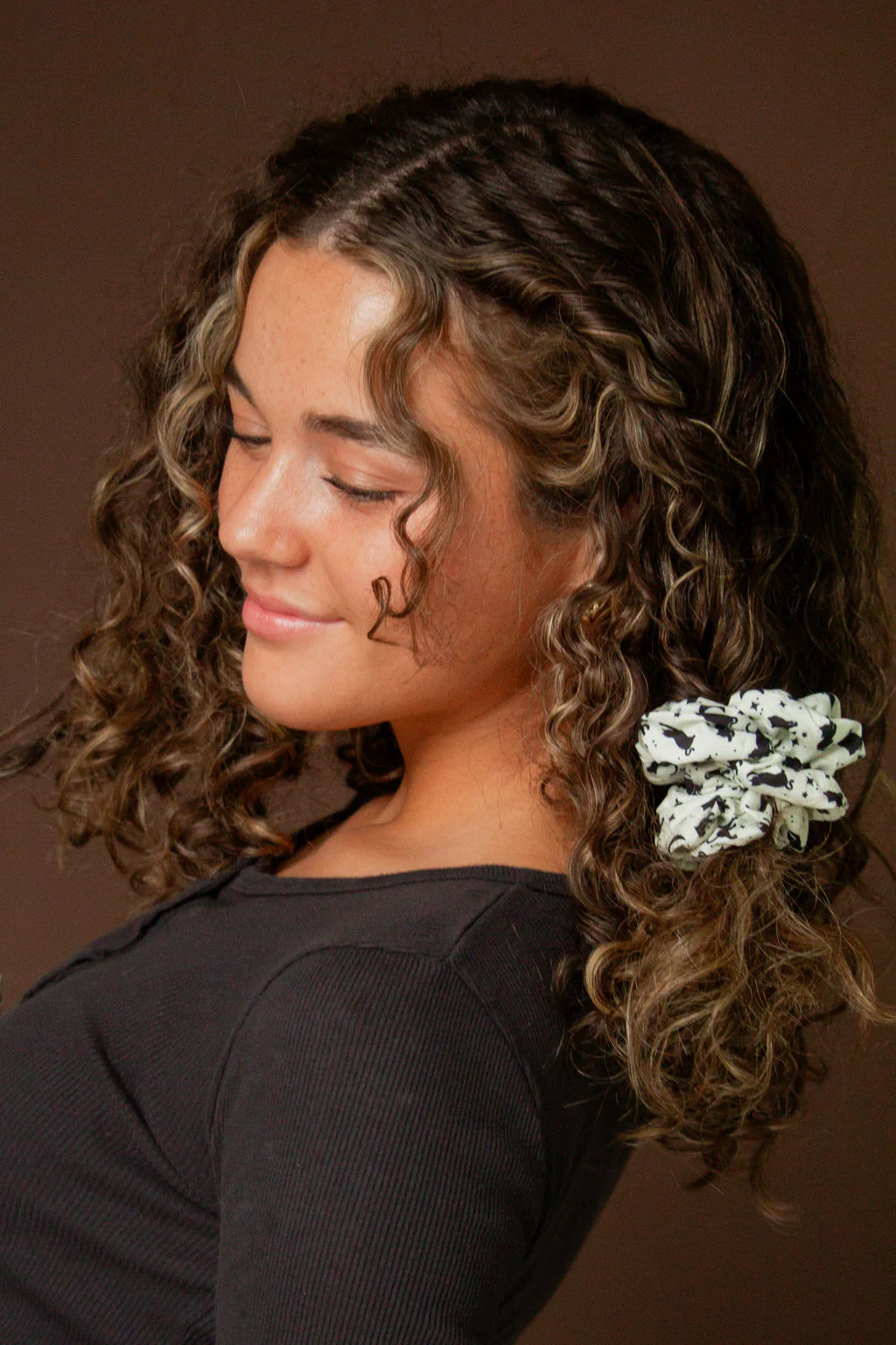 Black Cat Oversized Scrunchie | Shop Andi