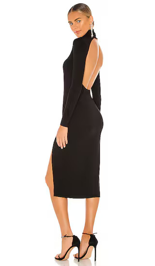 Gigi Midi Dress in Black | Revolve Clothing (Global)