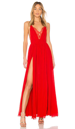 x REVOLVE Justin Gown in Red | Revolve Clothing (Global)