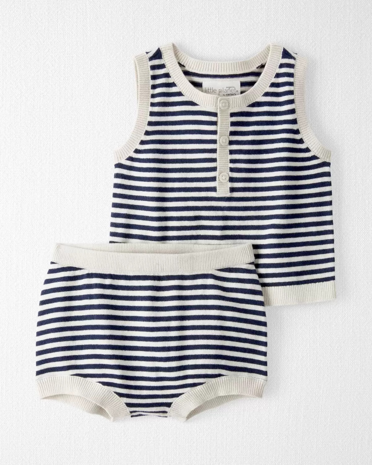 Baby Striped Organic Cotton Fine Sweater Knit Set | Carter's