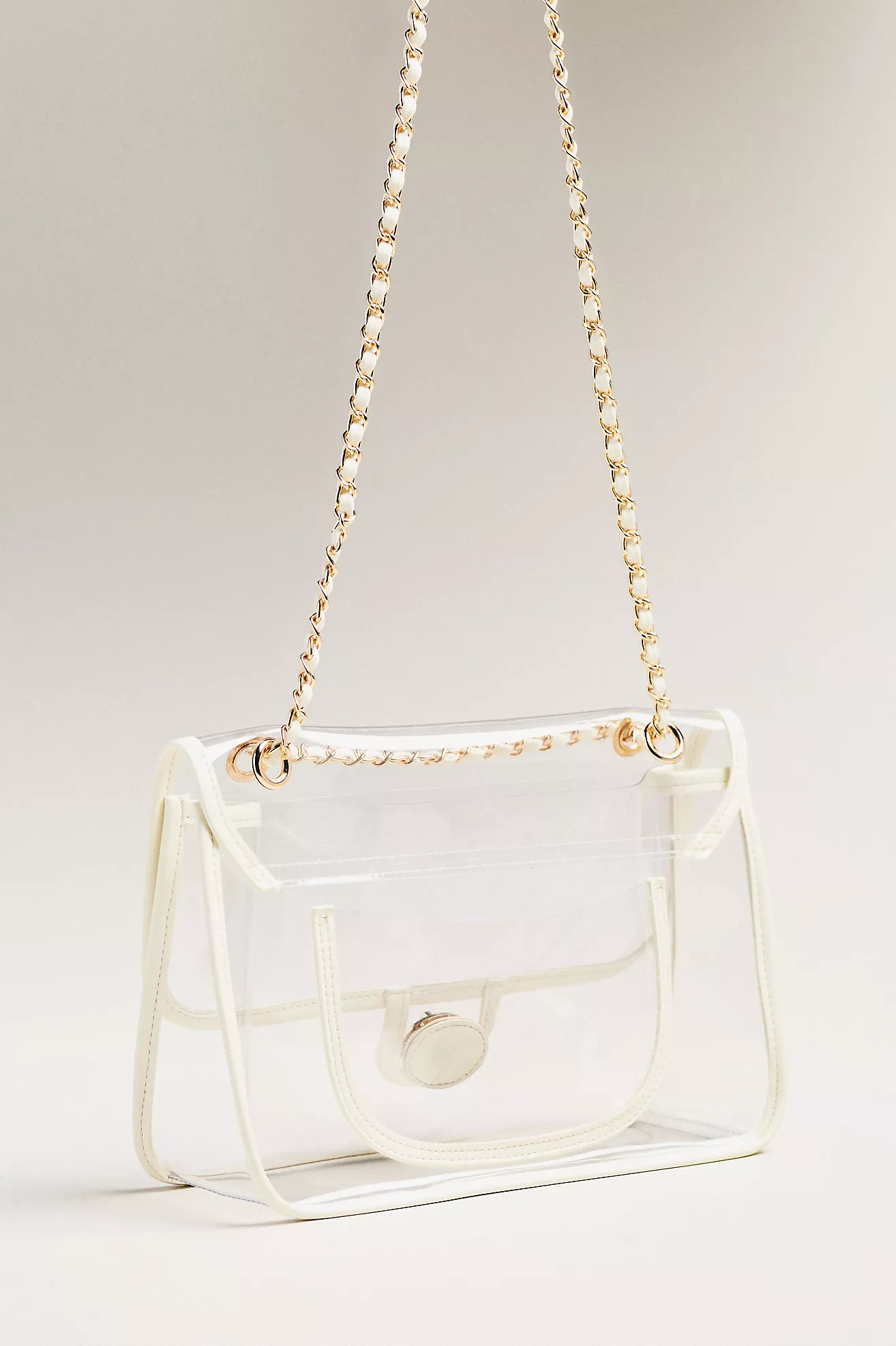 Clear Game Day Double-Strap Crossbody Bag | Anthropologie (US)