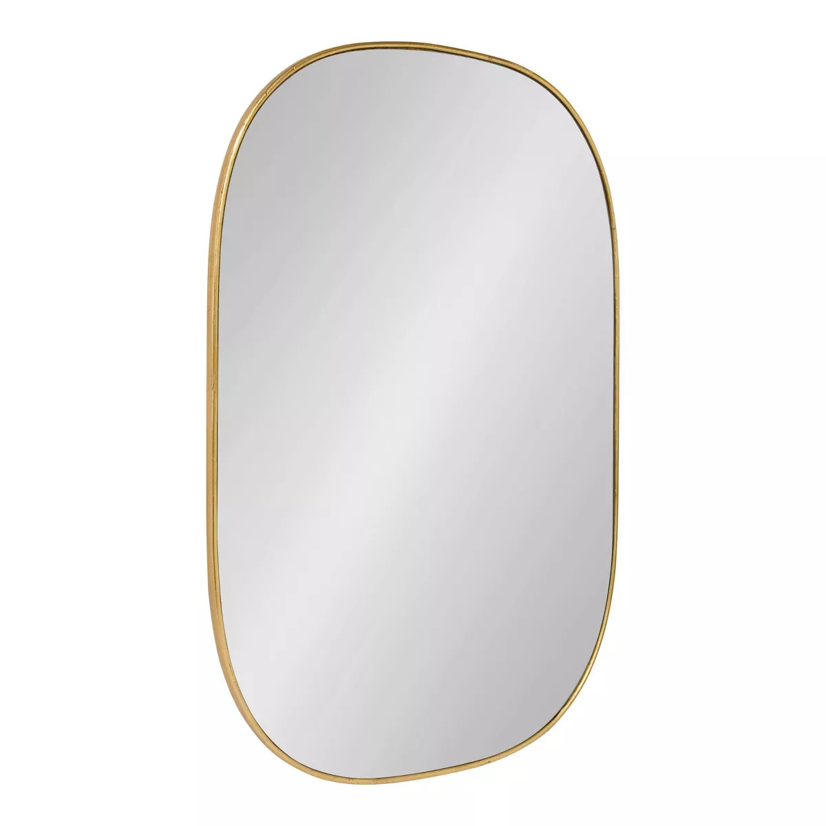 24" x 36" Caskill Capsule Framed Wall Mirror Gold - Kate and Laurel | Target