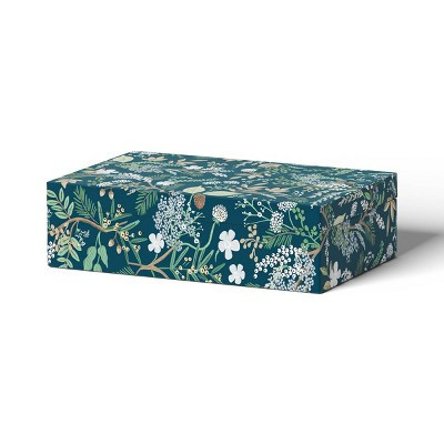 Rifle Paper Co. x Target Medium Juniper Forest Decorative Storage Box: Multicolored Rectangle, Cardboard & Polyester | Target