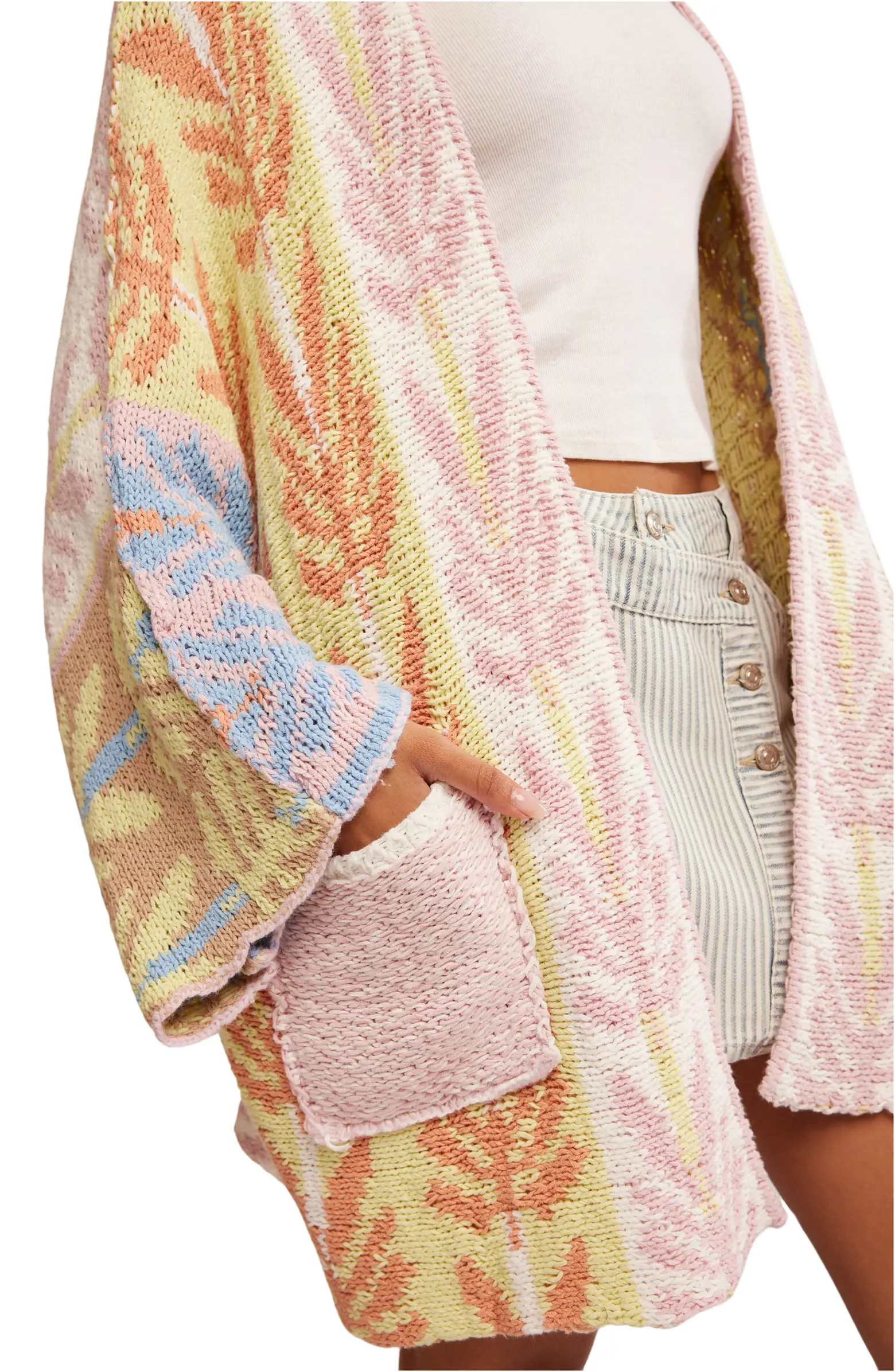 Free People Mallorca Oversize Open Front Cardigan | Nordstromrack | Nordstrom Rack