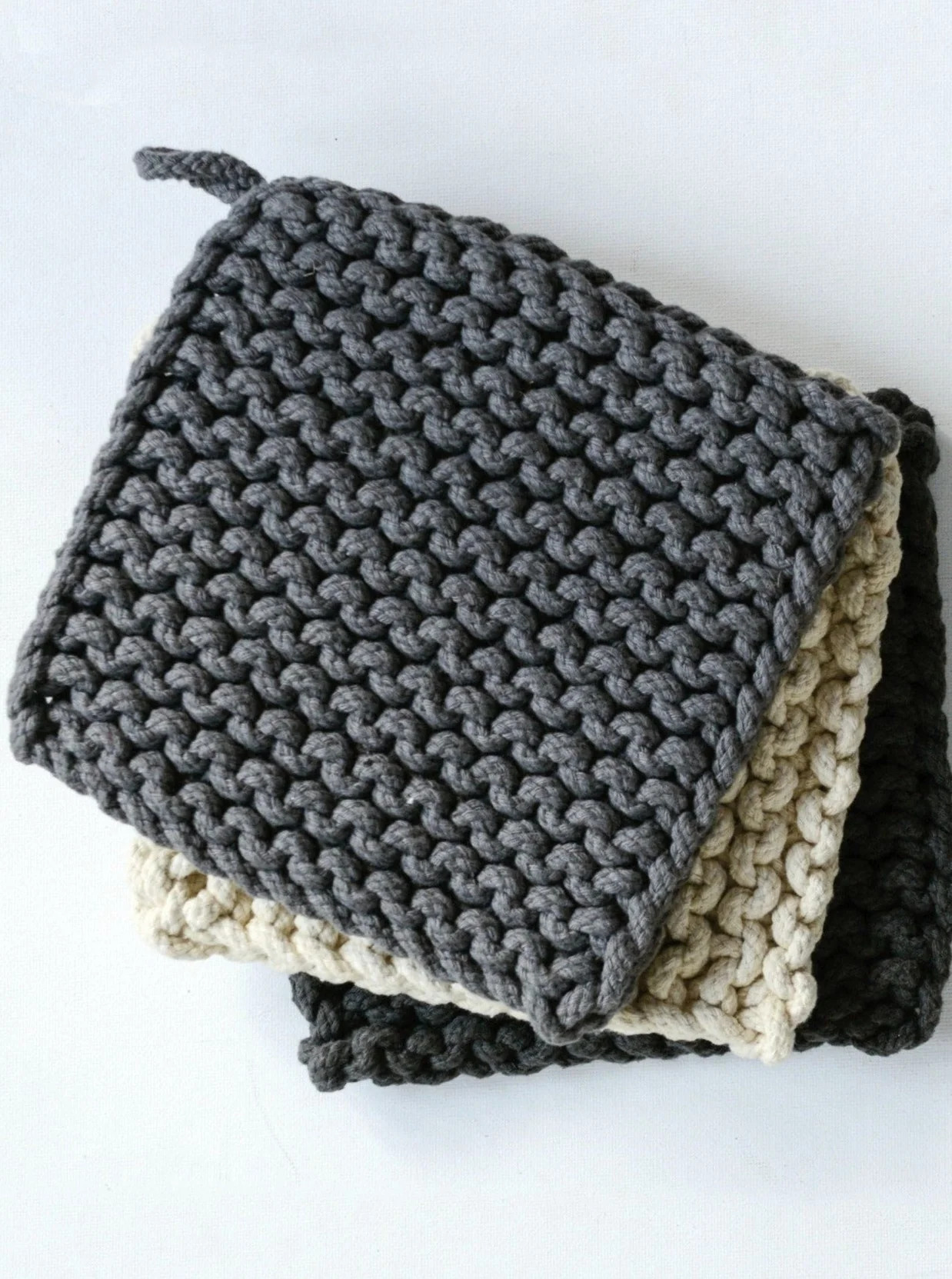 Cotton Crocheted Pot Holders | Cloth + Cabin
