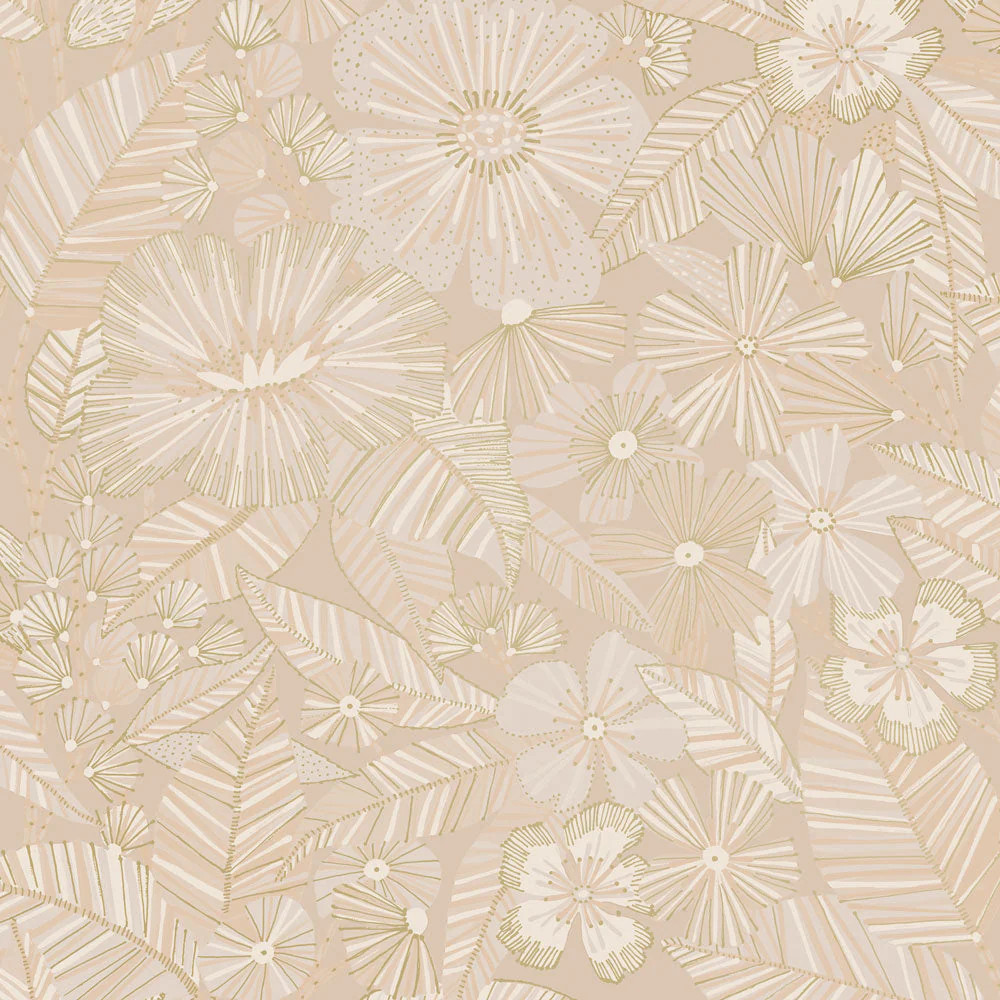 Metallic Bloom Peel And Stick Wallpaper | Tempaper