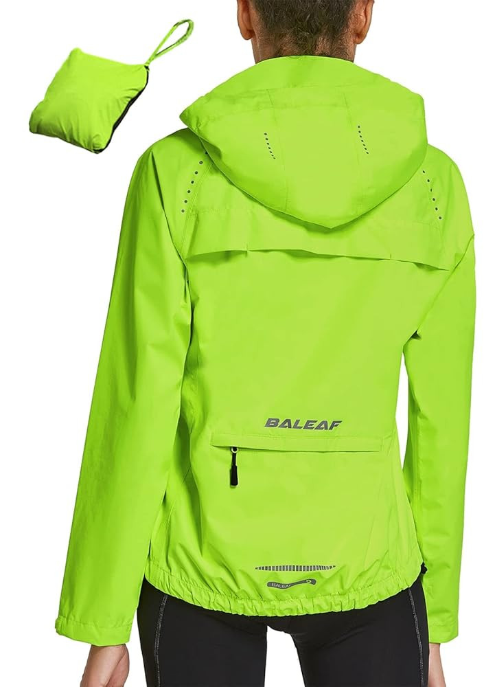 baleaf Women's Rain Jackets Waterproof Windbreaker Packable Running Lightweight Cycling Jacket Re... | Amazon (US)