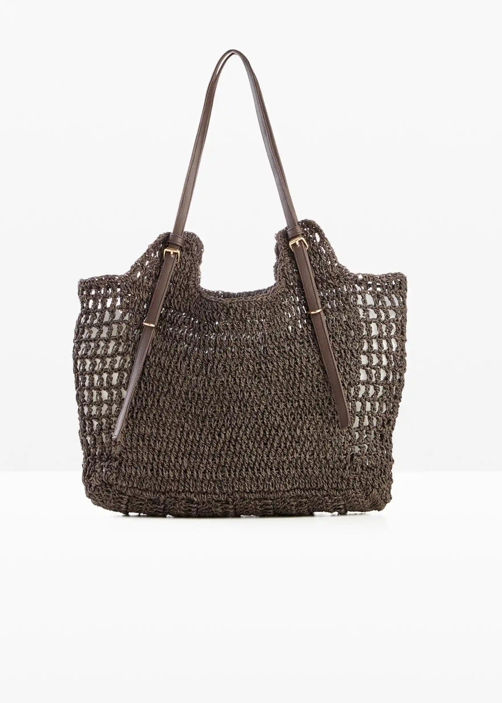 Sommerlicher Strohshopper mit viel Stauraum undextra Innentasche | Bonprix DE
