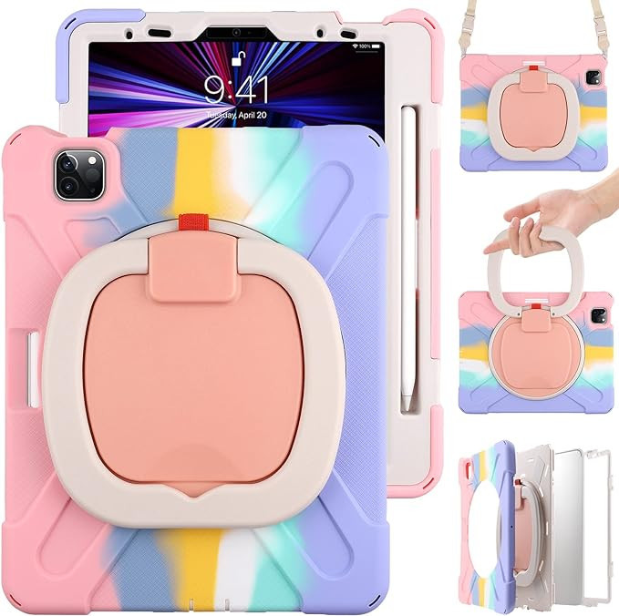 MEEgoodo Case for Kids iPad Pro M2 12.9 Case 6th/5th/4th/3rd Generation 2022 2021 2020 2018 with ... | Amazon (US)