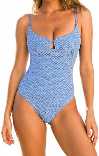 CUPSHE Women's One Piece Swimsuit Sweetheart Neck Textured Cutout O Ring Adjustable Straps Bathin... | Amazon (US)