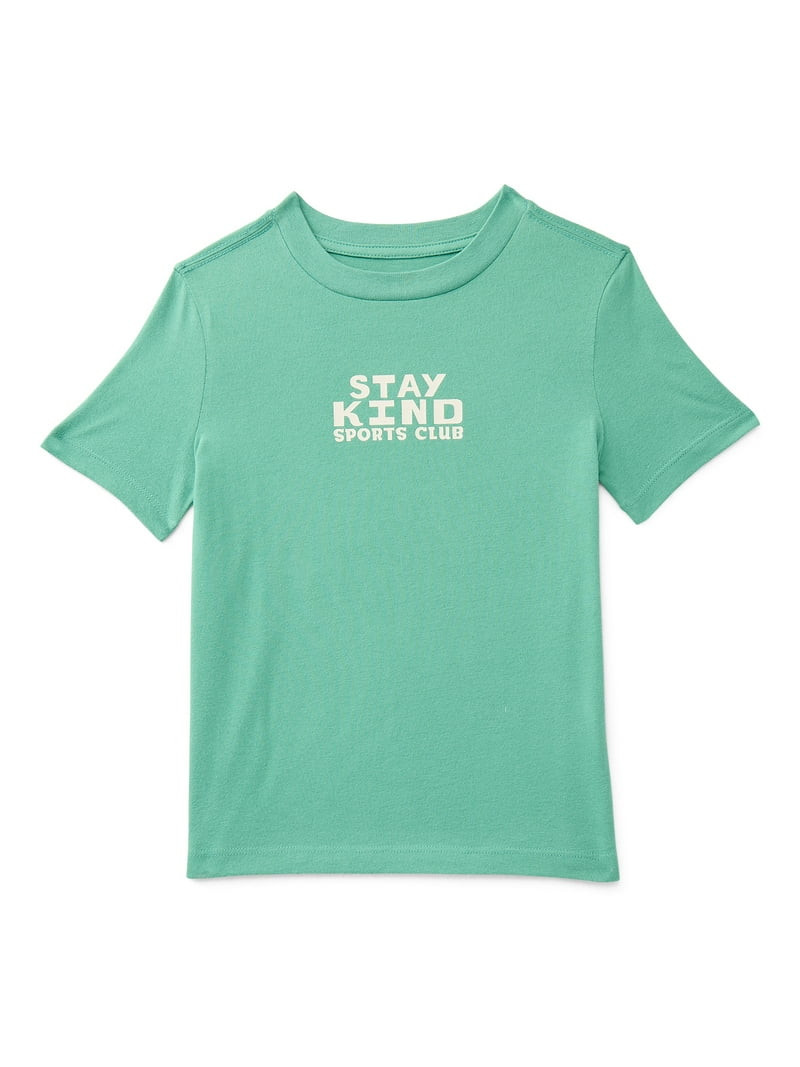 Wonder Nation Little Boys Graphic Tee with Short Sleeves, Sizes 4-10 | Walmart (US)